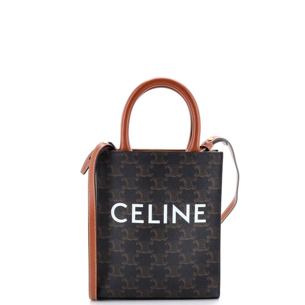 Celine Vertical Cabas Tote Triomphe #258202C10B